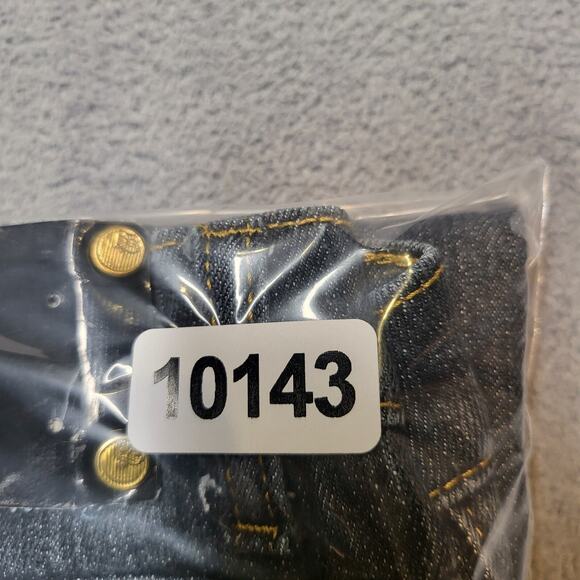 Ruff Rryders Capri Jeans Womens 10 Blue Straight Distressed Y2K Embroidered - Picture 10 of 10